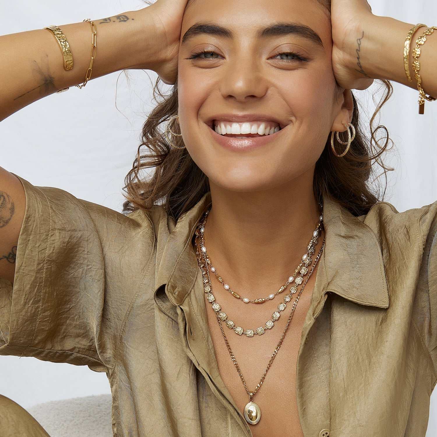 Arms of Eve Sebastian Gold Hoop Earrings