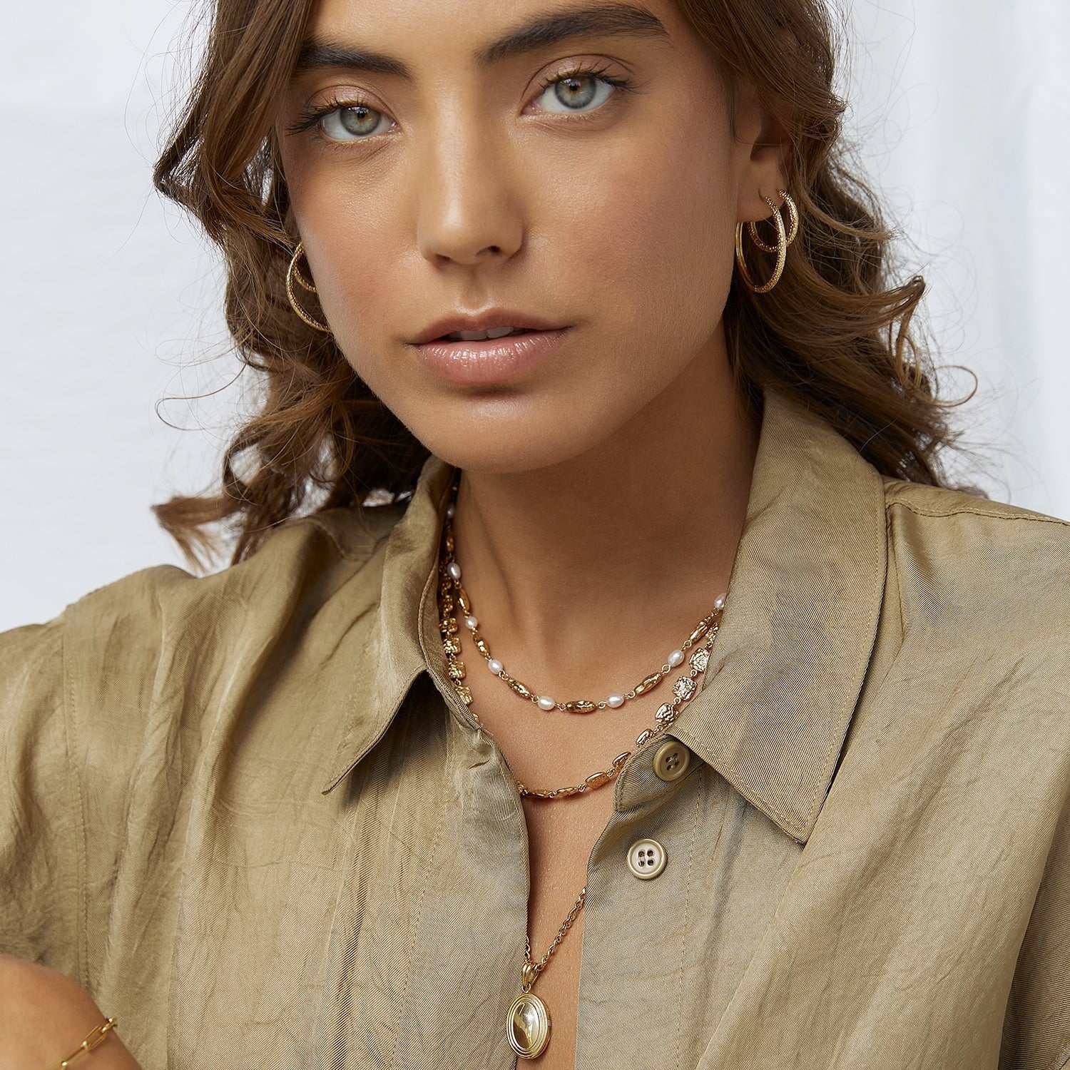 Arms of Eve Sebastian Gold Hoop Earrings