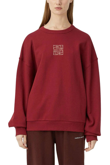 Camilla and Marc Monica Crew Burgundy