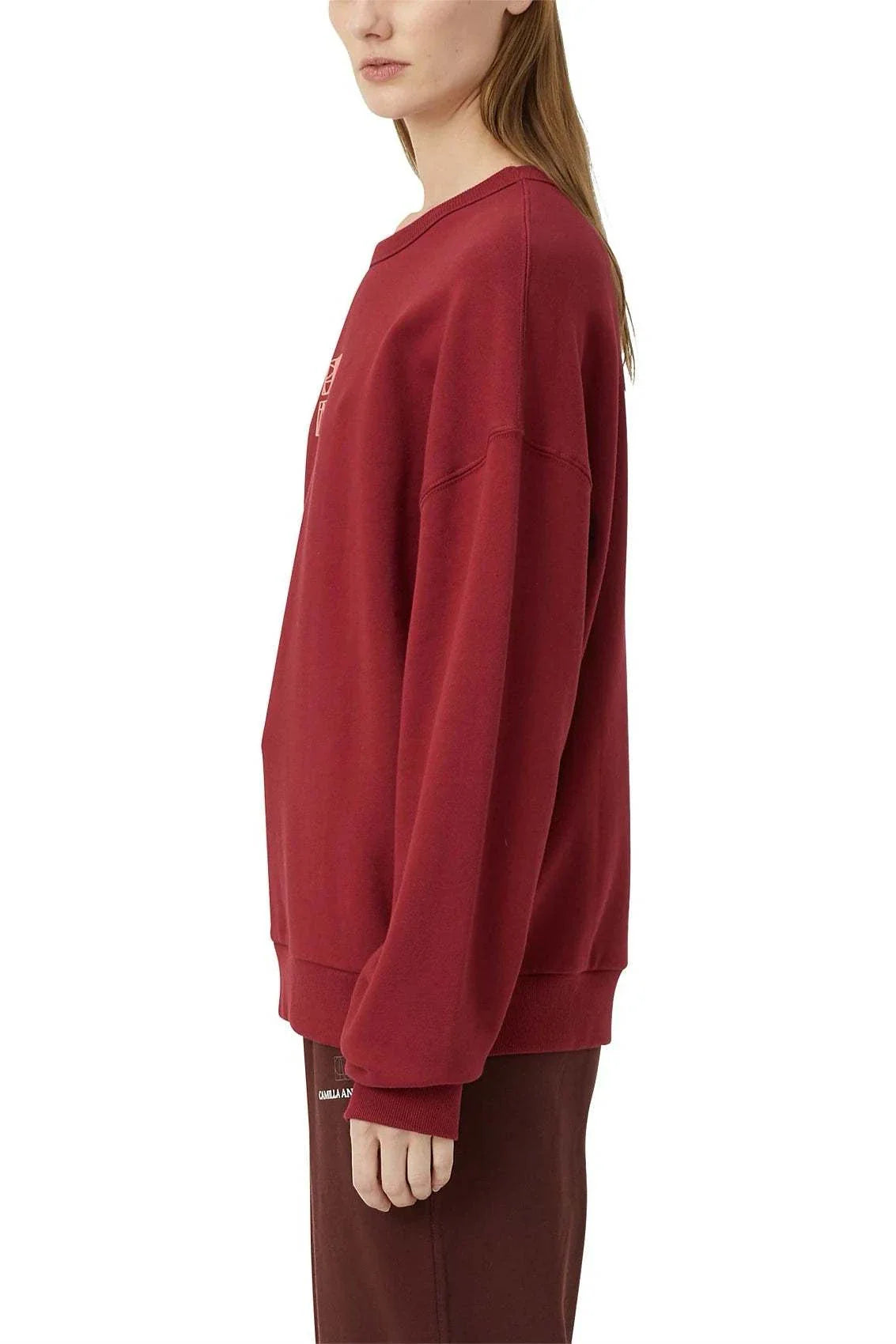 Camilla and Marc Monica Crew Burgundy
