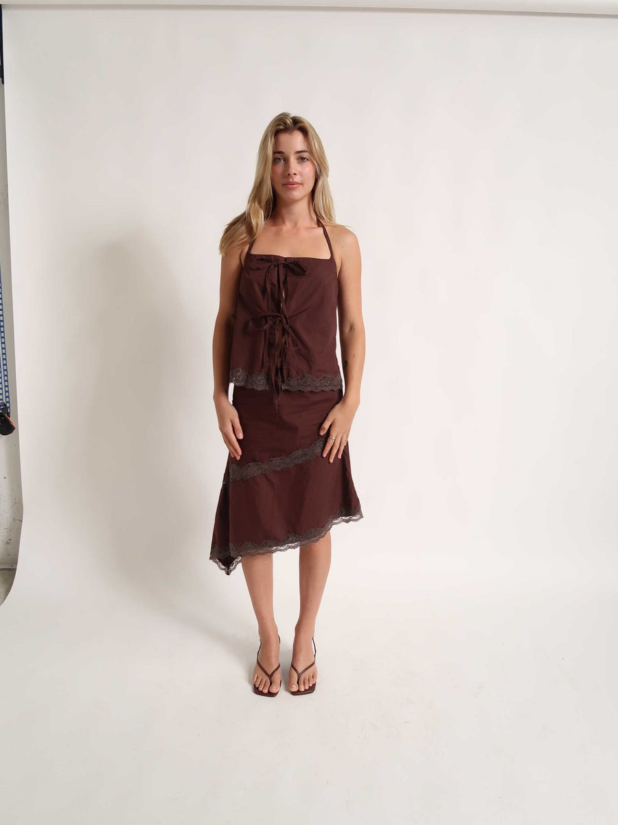 In Your Twenties The Delilah Skirt Espresso