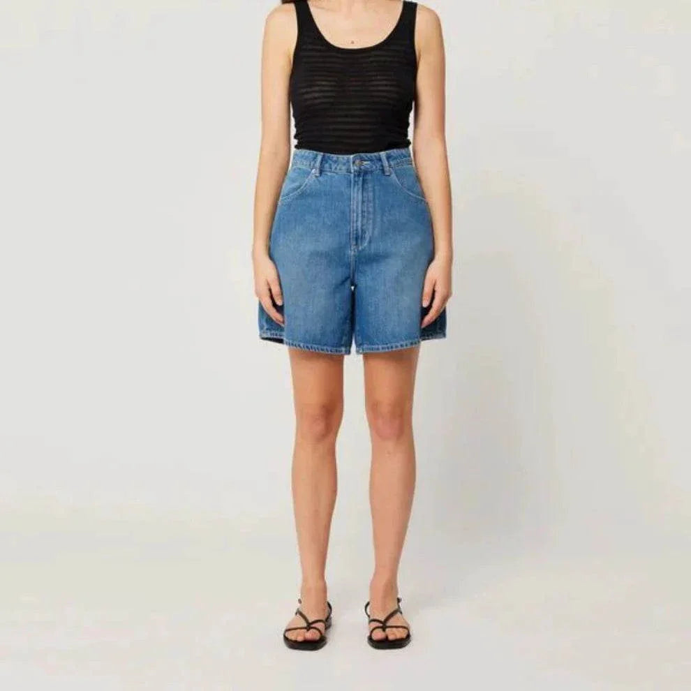 Rollas Super Mirage True Blue Short Mid Vintage Indigo