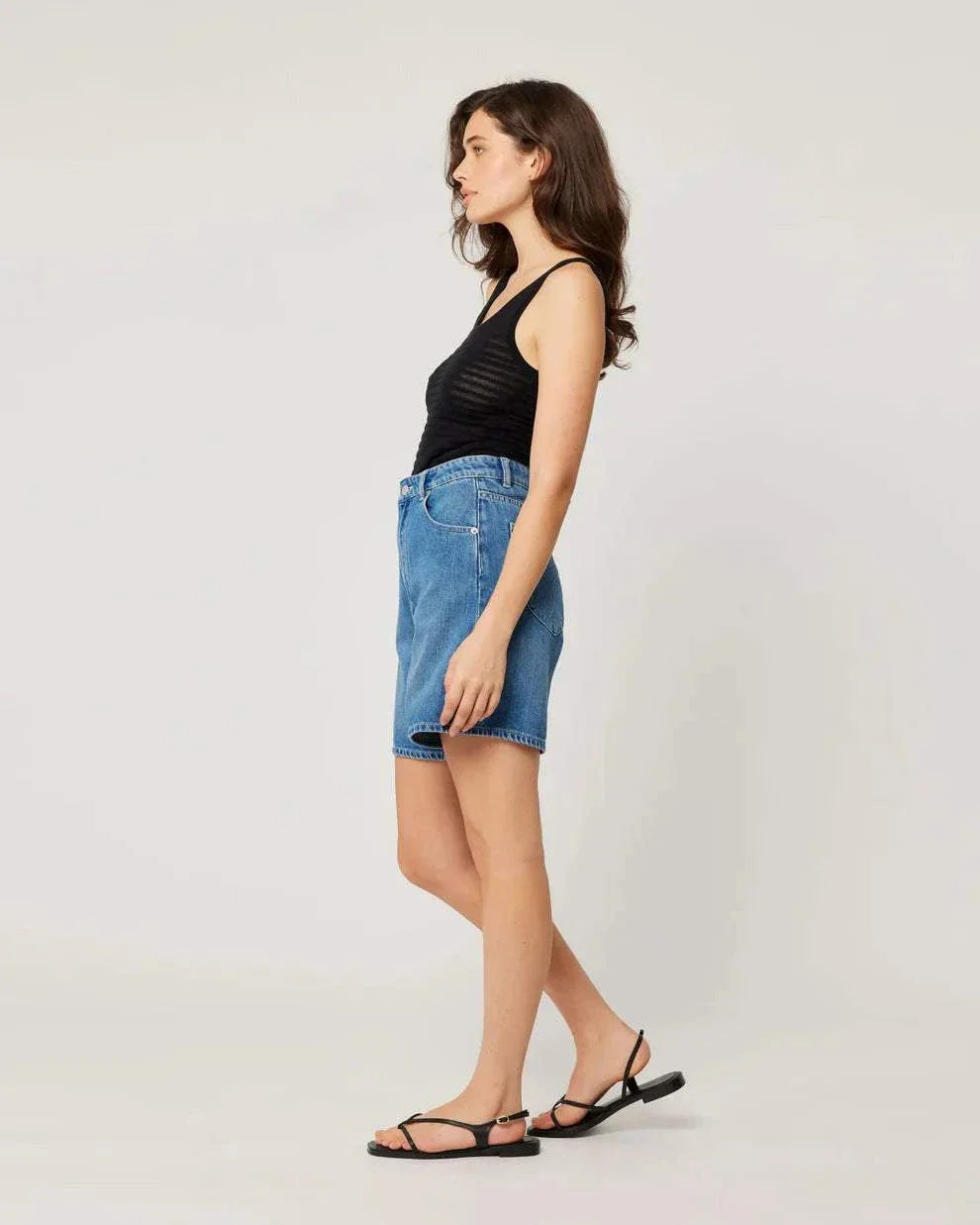 Rollas Super Mirage True Blue Short Mid Vintage Indigo