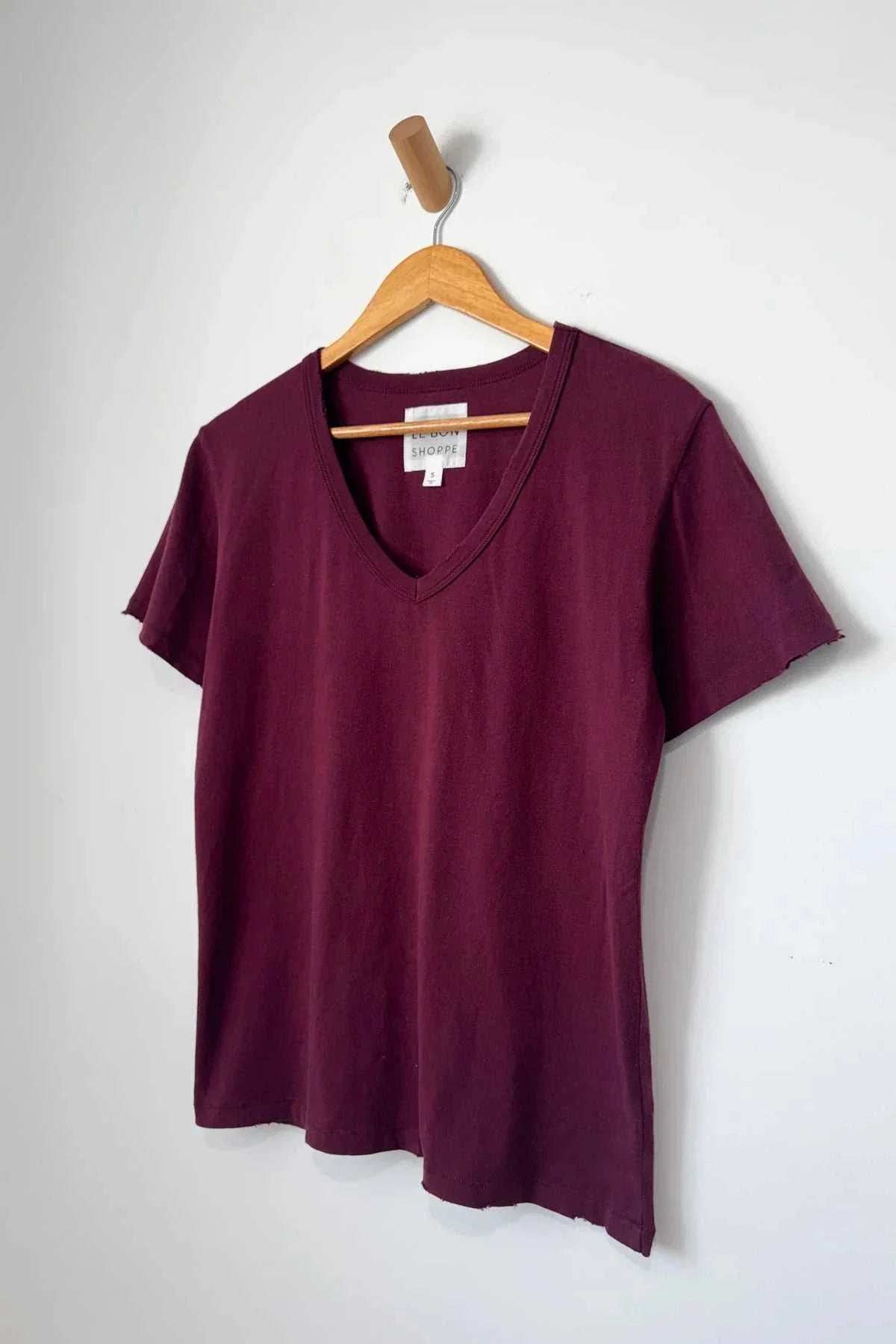 Le Bon Shoppe La Vie Tee Maroon
