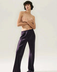Silk Laundry Bias Cut Pants Blackberry