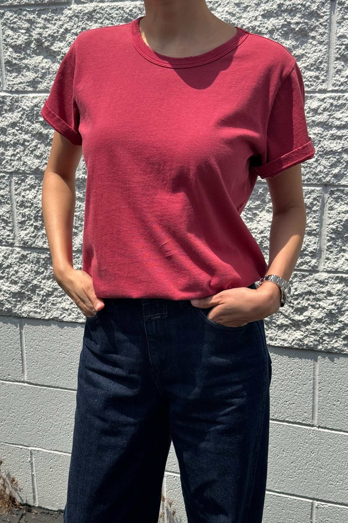 Le Bon Shoppe Organc Vintage Boy Tee Crayon Red