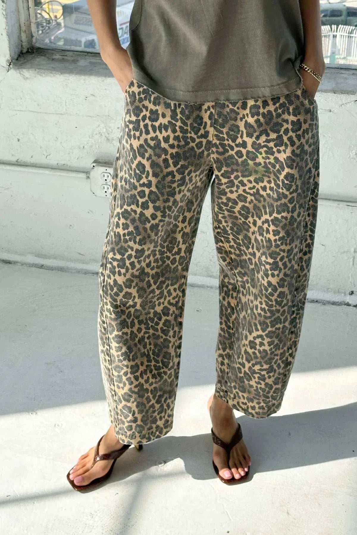 Le Bon Shoppe Arc Pants Leopard 