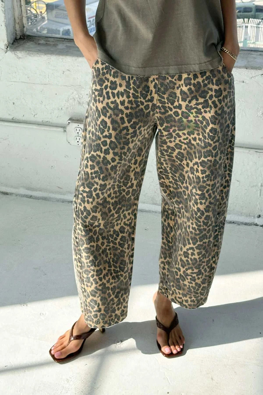Le Bon Shoppe Arc Pants Leopard