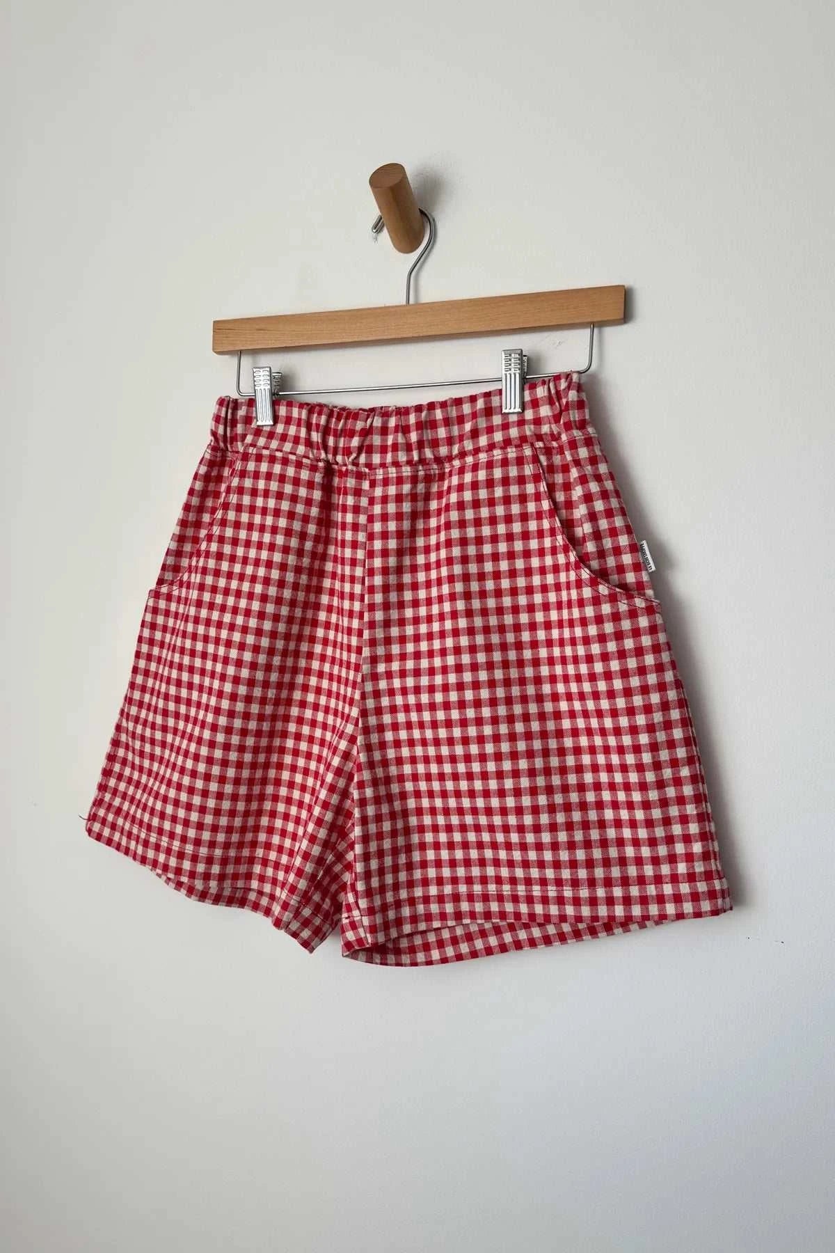 Le Bon Shoppe City Shorts Red Gingham