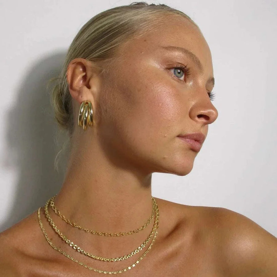 De Sur Vintage Textured Necklace 18'