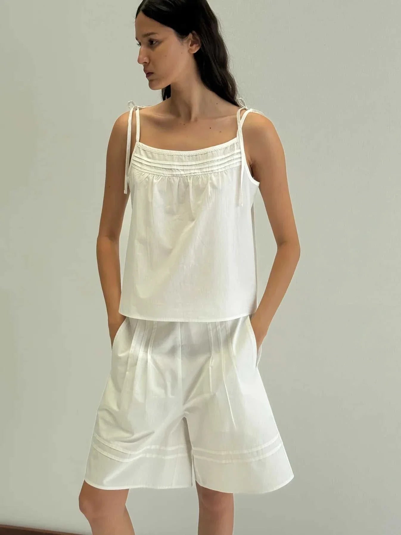Deiji Studios Tied Cami White