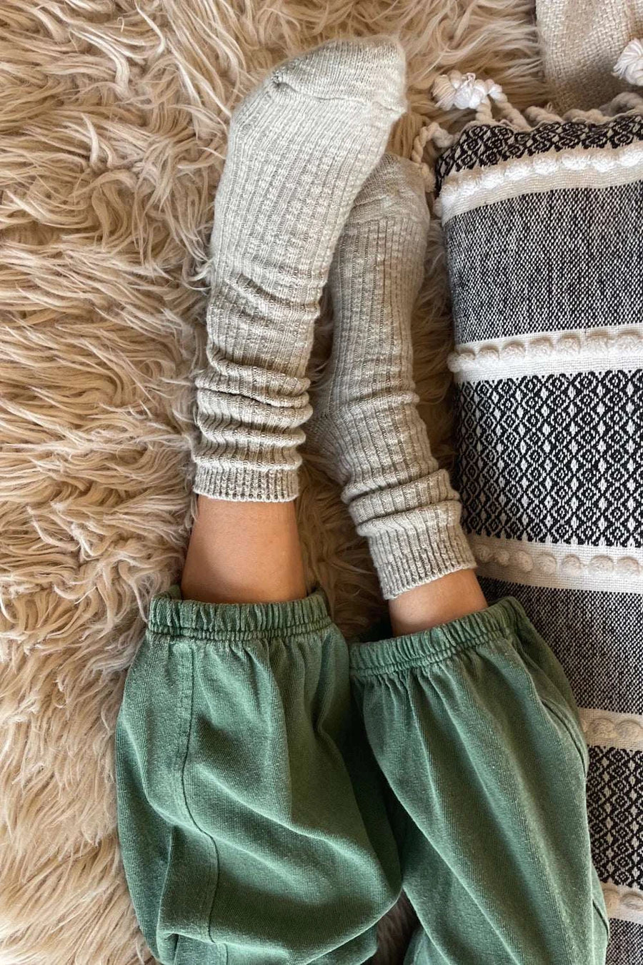 Le Bon Shoppe Cottage Socks Smoked Sage