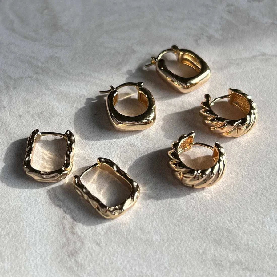 Misuzi Elsa Hoop Gold Vermeil
