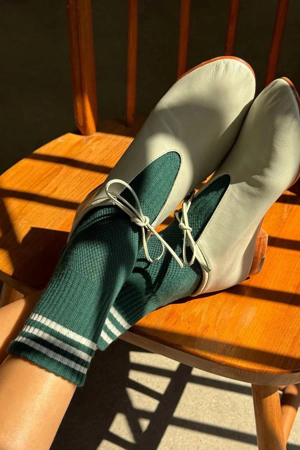 Le Bon Shoppe Girlfriend Socks Hunter Green
