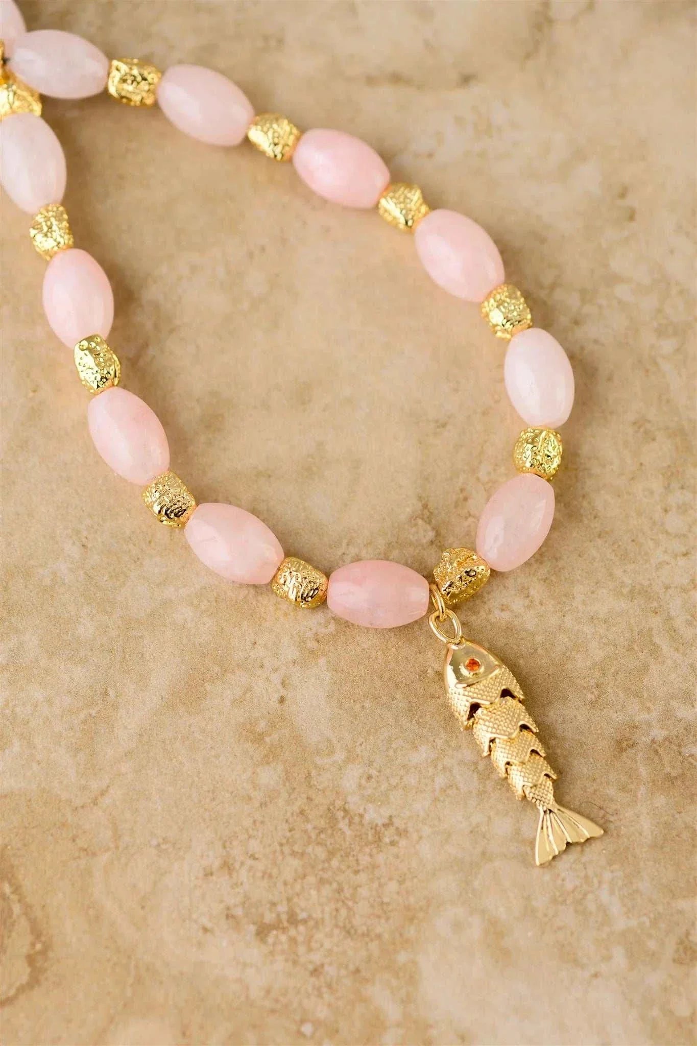 Indigo and Wolfe Goia Rose Necklace