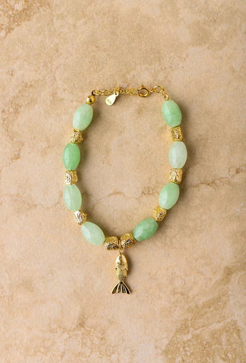 Indigo and Wolfe Goia Jade Bracelet
