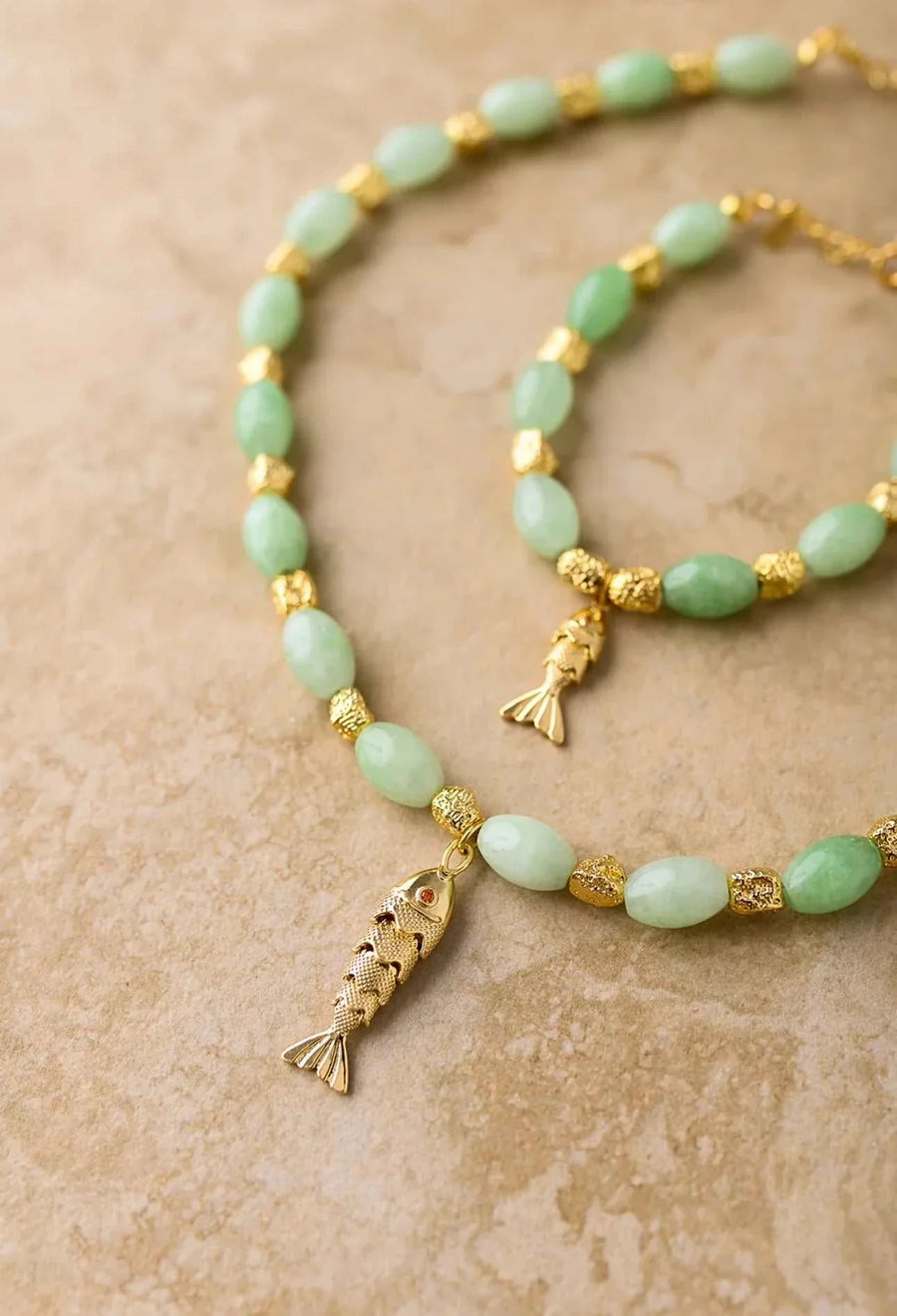 Indigo and Wolfe Goia Jade Bracelet