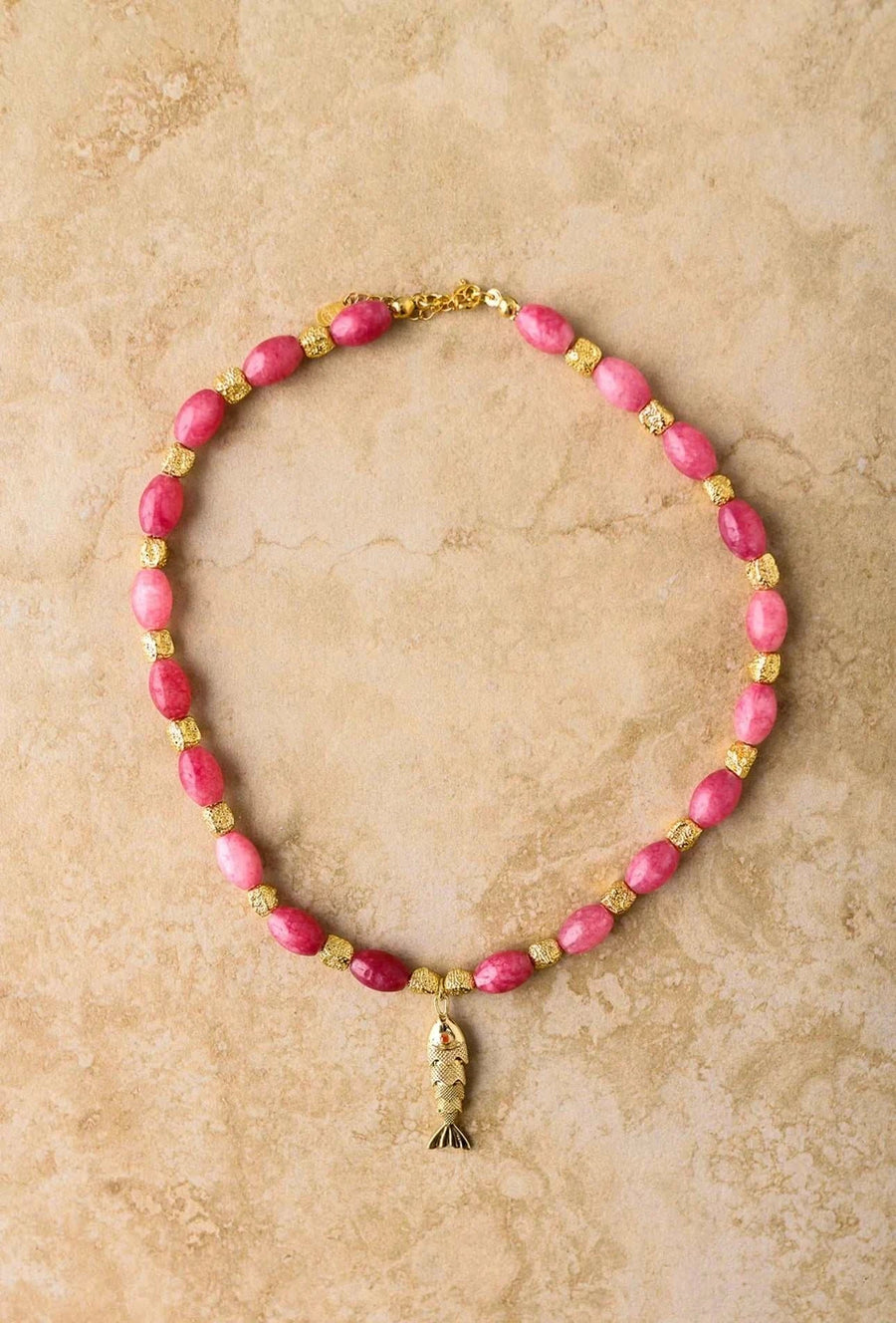 Indigo and Wolfe Goia Pink Necklace