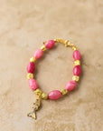 Indigo and Wolfe Goia Pink Bracelet