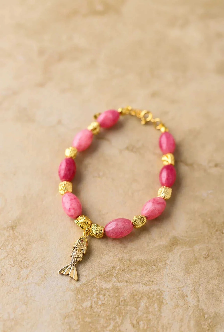 Indigo and Wolfe Goia Pink Bracelet