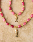 Indigo and Wolfe Goia Pink Necklace