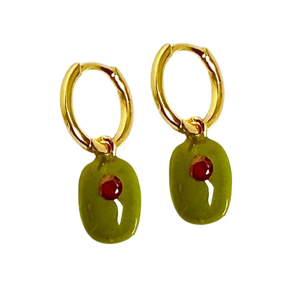 Gold Sister Martini Earrings