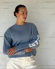 Oolah Southley Cropped Sweatshirt Blue