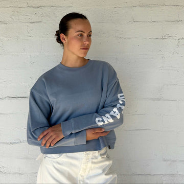 Oolah Southley Cropped Sweatshirt Blue
