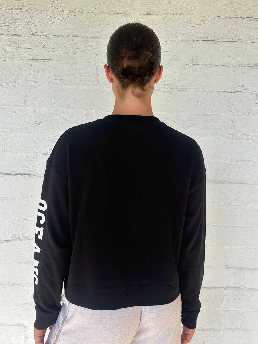 Oolah Southley Cropped Sweatshirt Black
