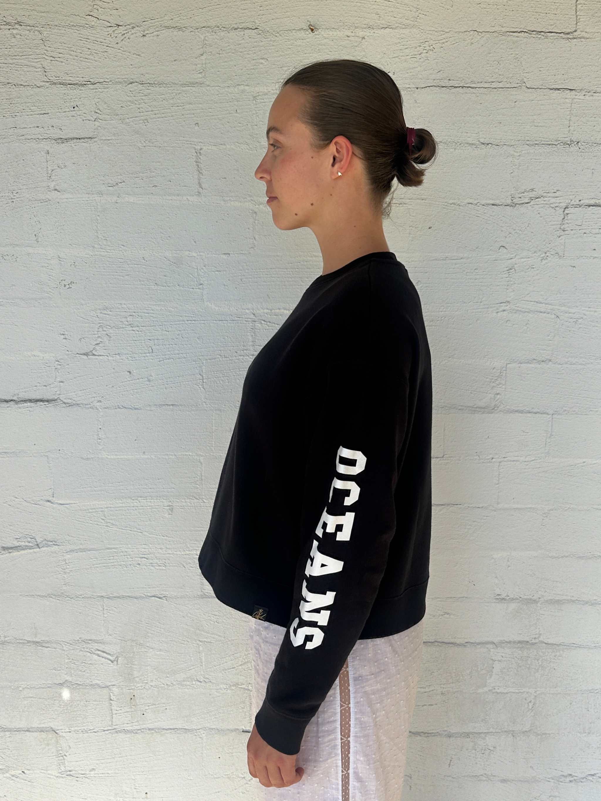 Oolah Southley Cropped Sweatshirt Black