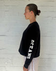 Oolah Southley Cropped Sweatshirt Black