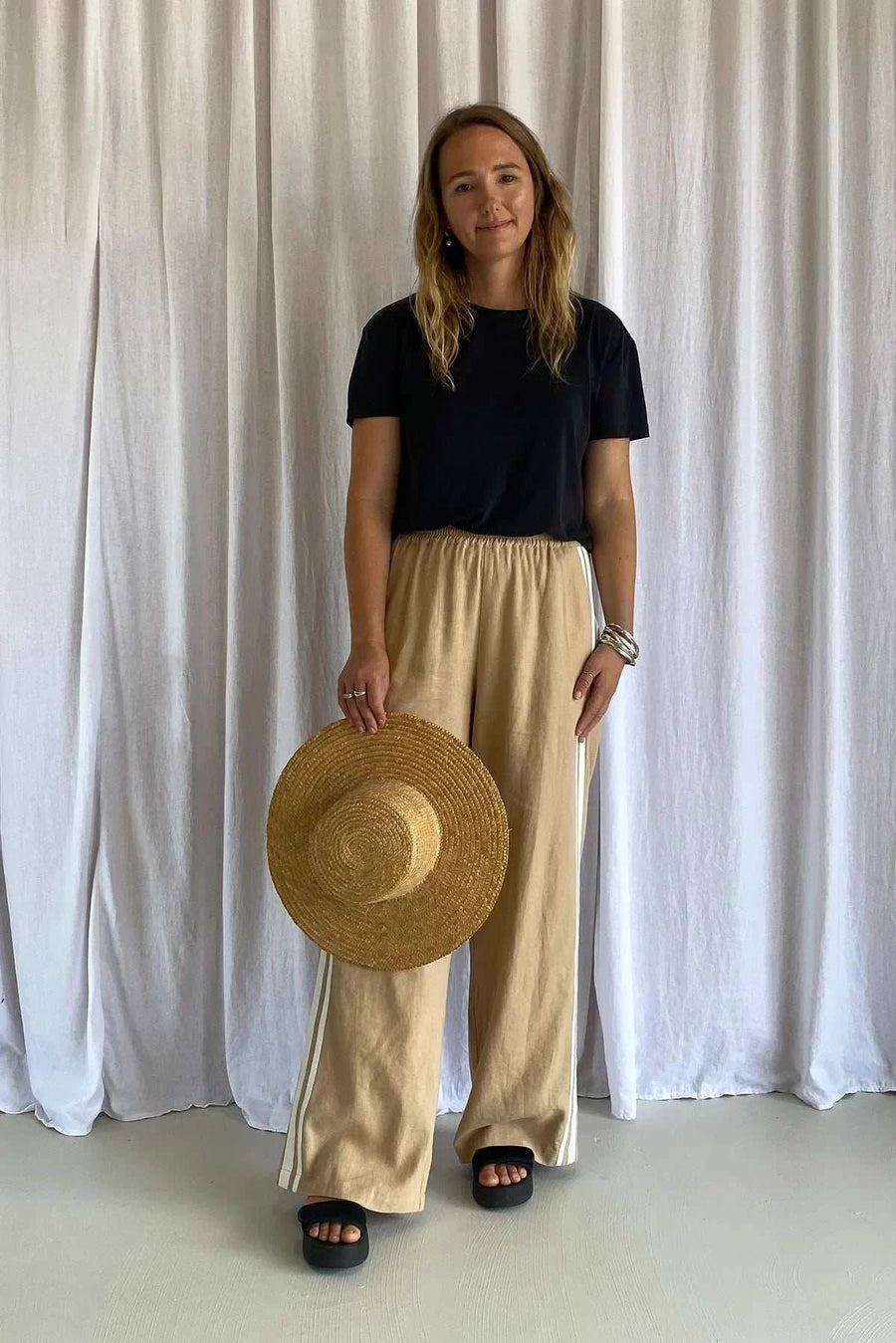 Zaziba Linen Pant Sand
