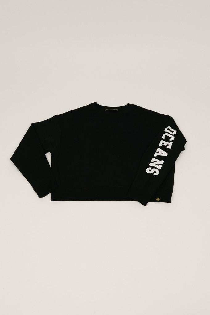 Oolah Southley Cropped Sweatshirt Black