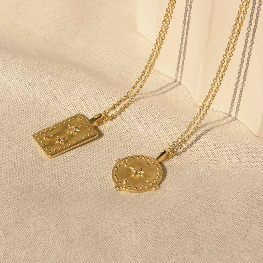 Murkani Rectangle Necklace Gold 18k