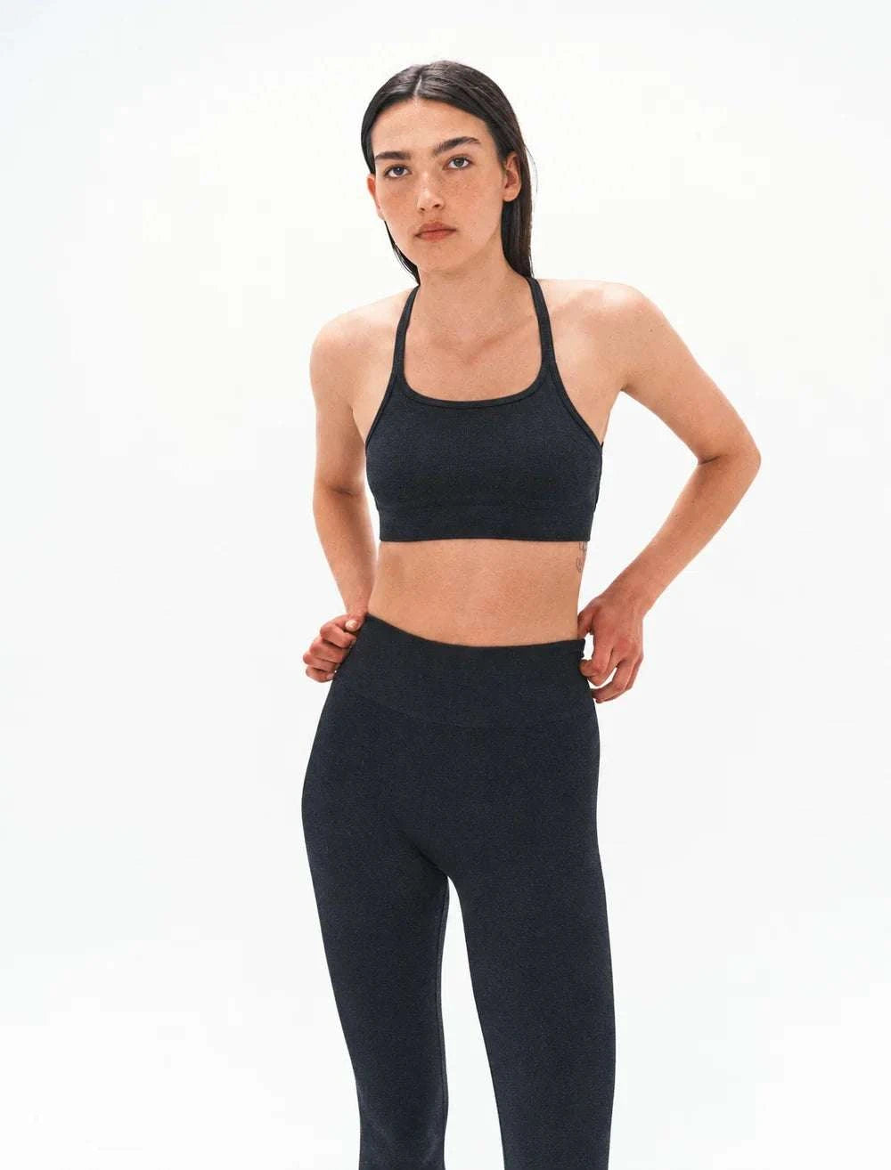 Nagnata Crossbody Wool Bralet Black