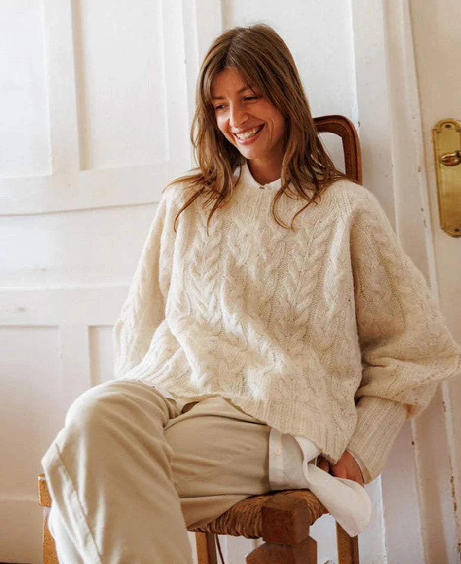 Indi and Cold Jersey Knit 102 Crudo