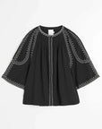 Indi and Cold Belle Sleeve Blouse 900 Nero