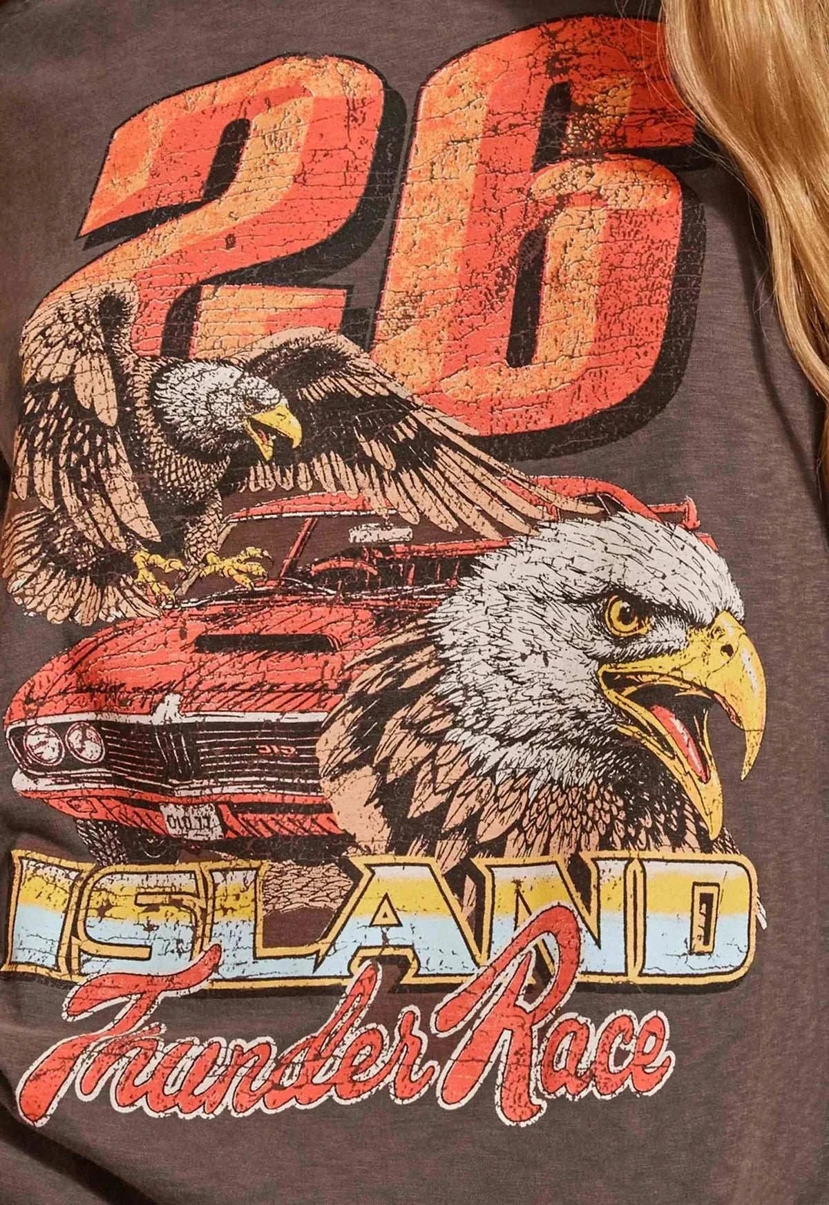 Spell Island Thunder Tee Charcoal
