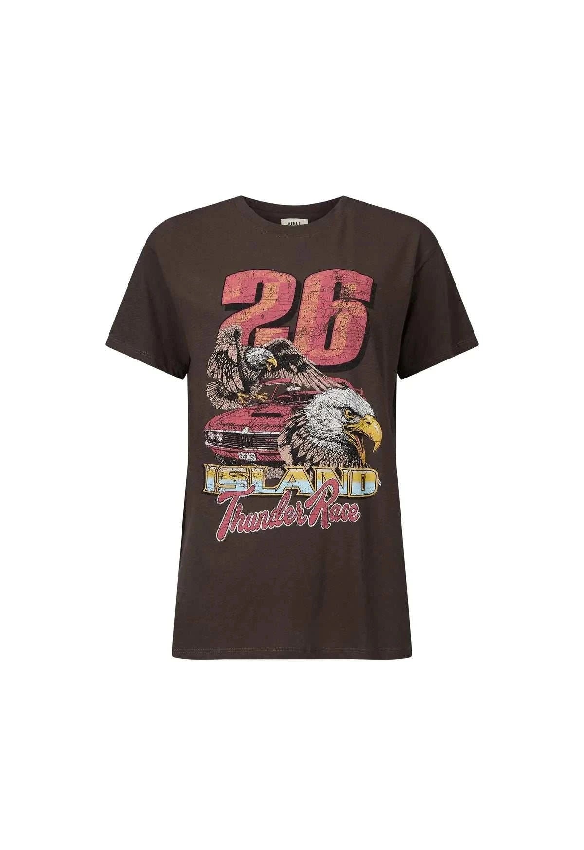 Spell Island Thunder Tee Charcoal