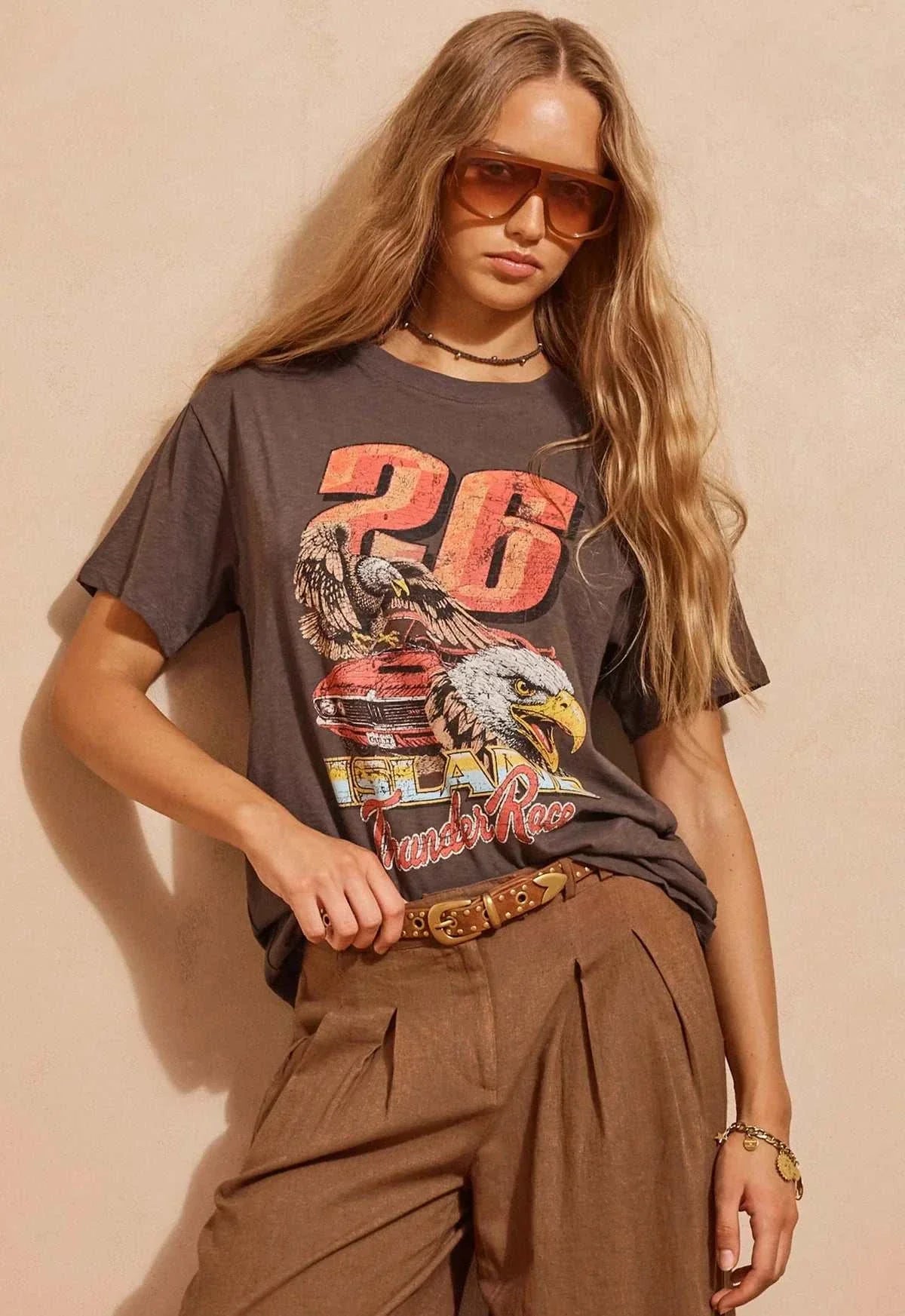 Spell Island Thunder Tee Charcoal