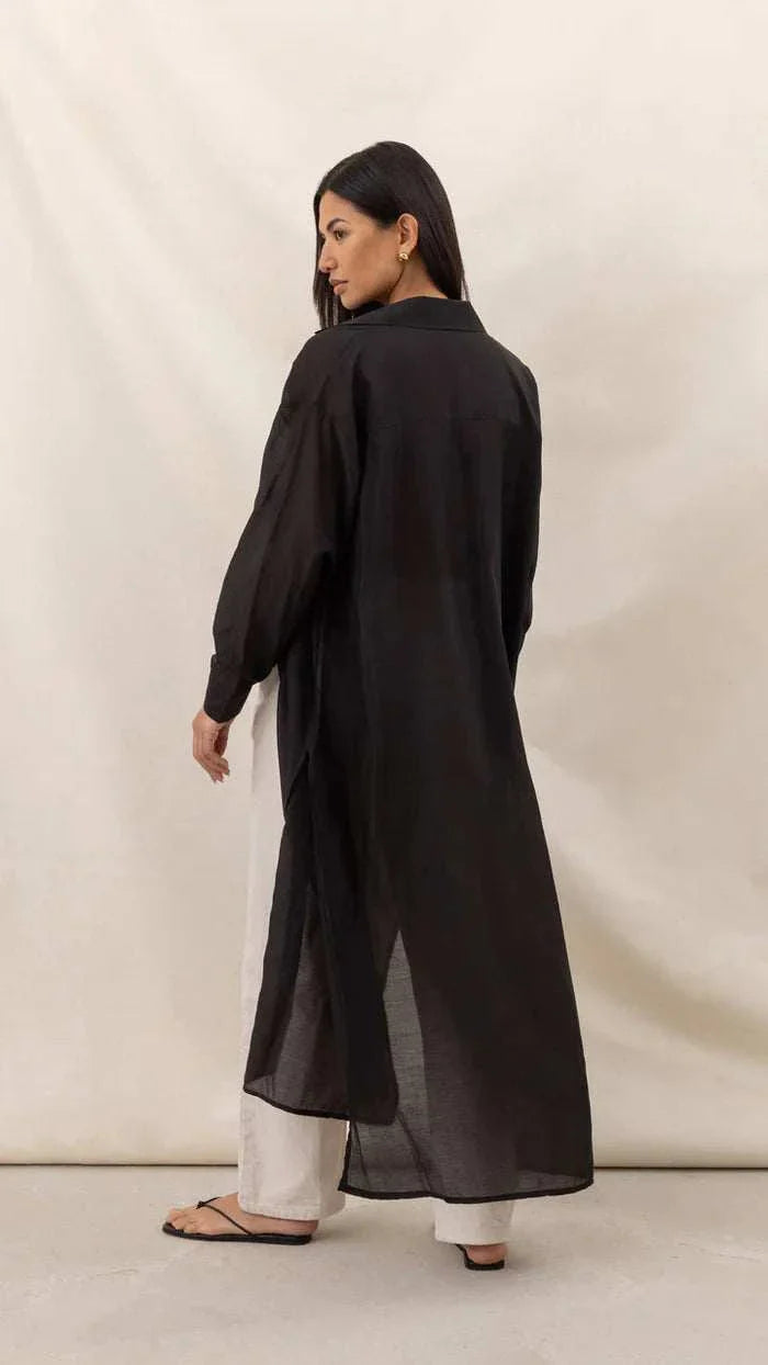 Charli Izzy Long Shirt Black