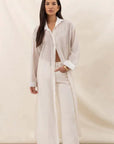 Charli Izzy Long Shirt White