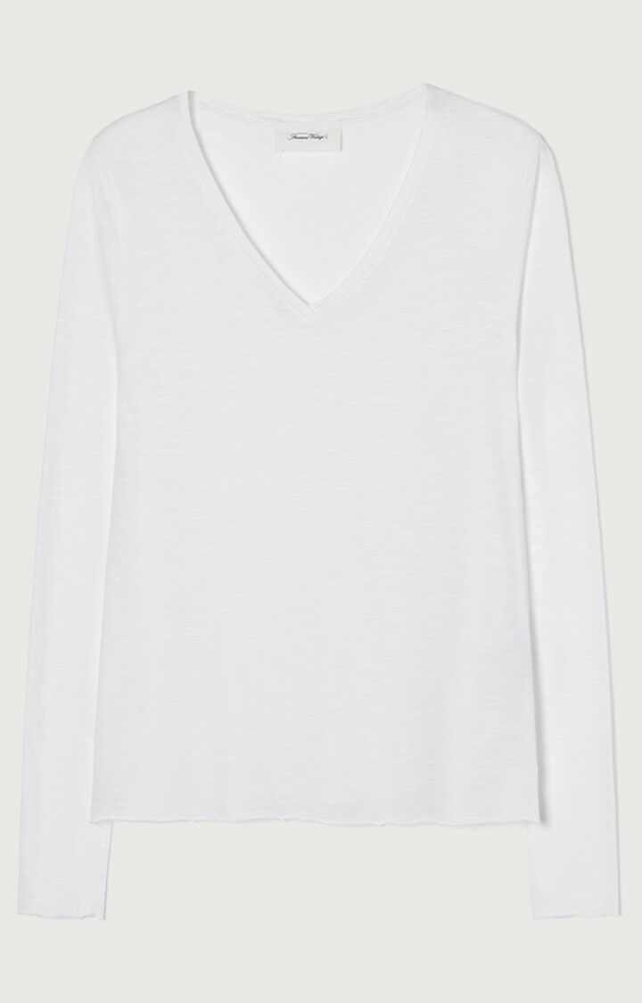 American Vintage Jacksonville T Shirt Long Sleeve White