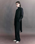 Courtney Zheng Jacques Tie Back Poplin Shirt Black