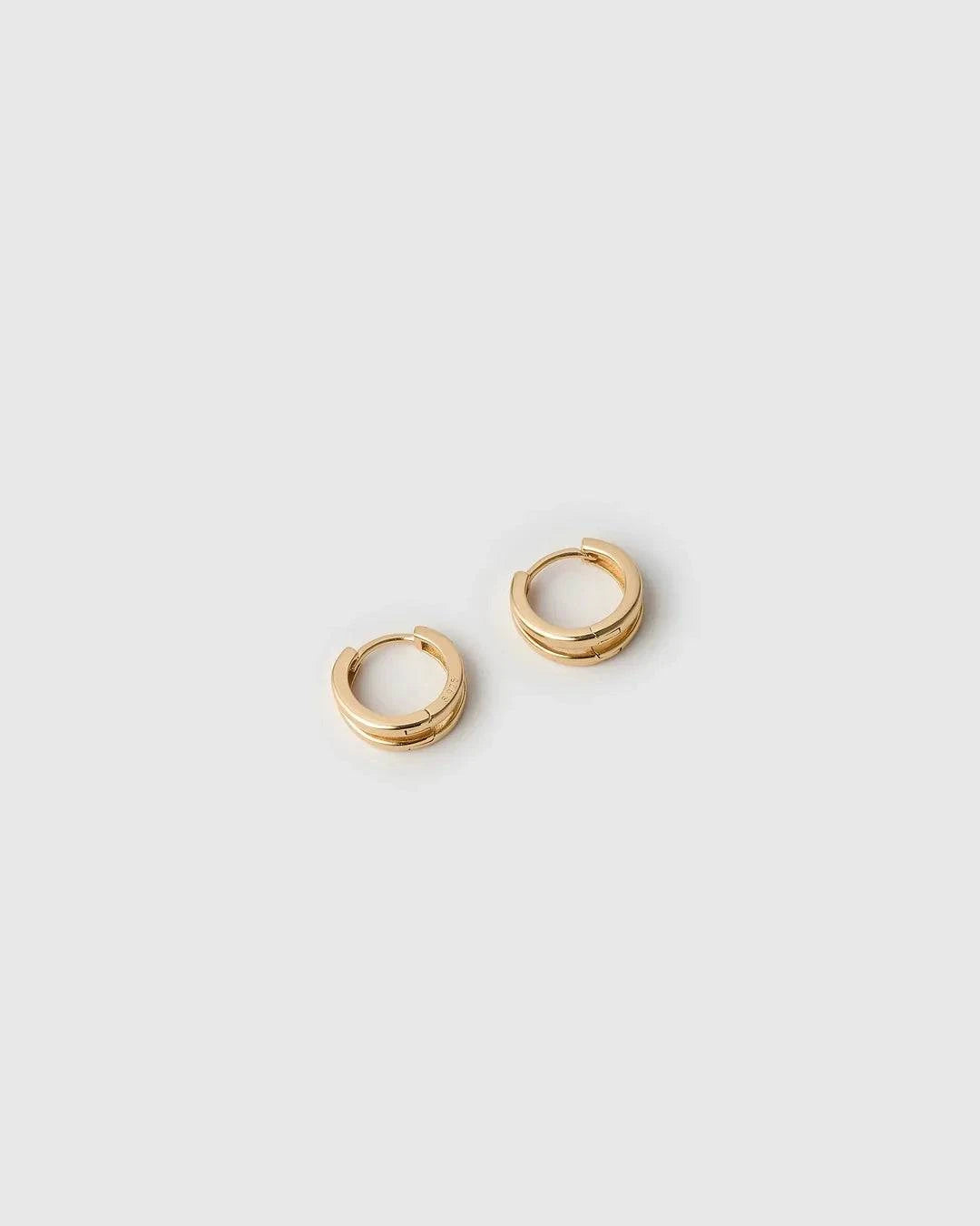 Arms of Eve Jean Gold Huggie Earrings