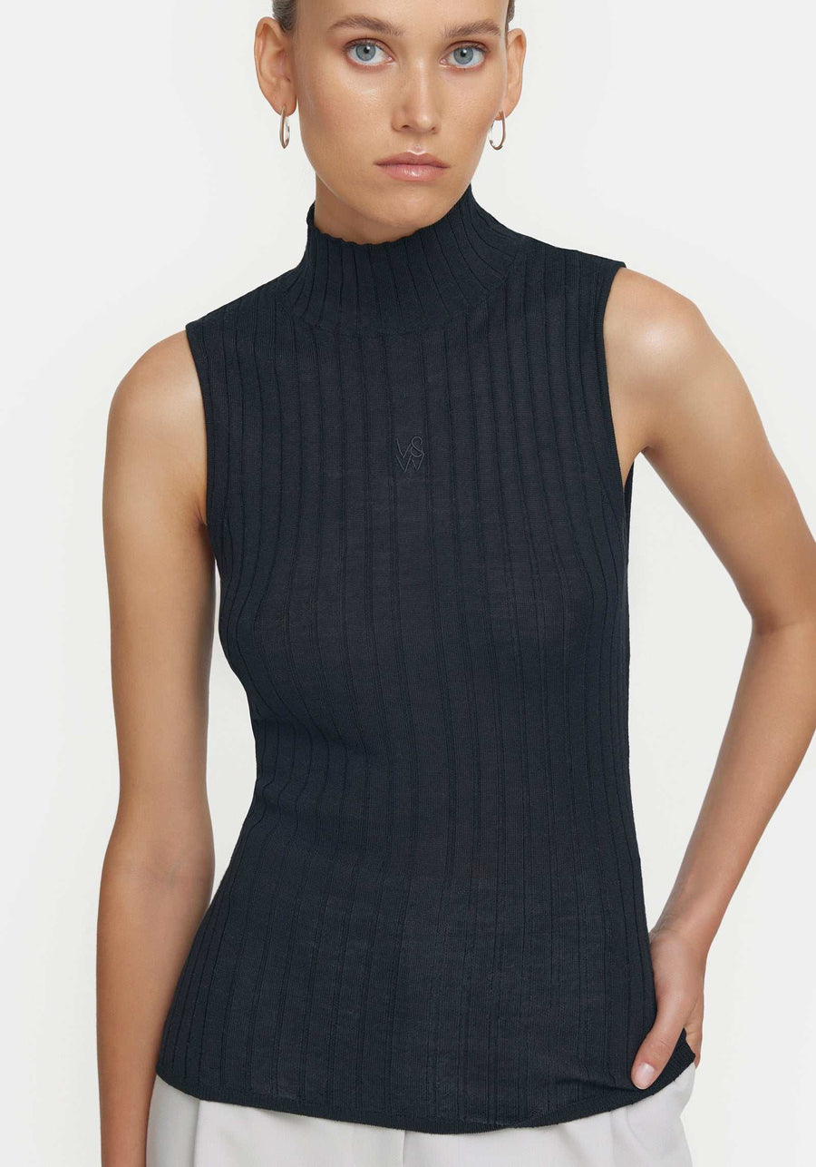 Woods Justice Sleeveless Top Black
