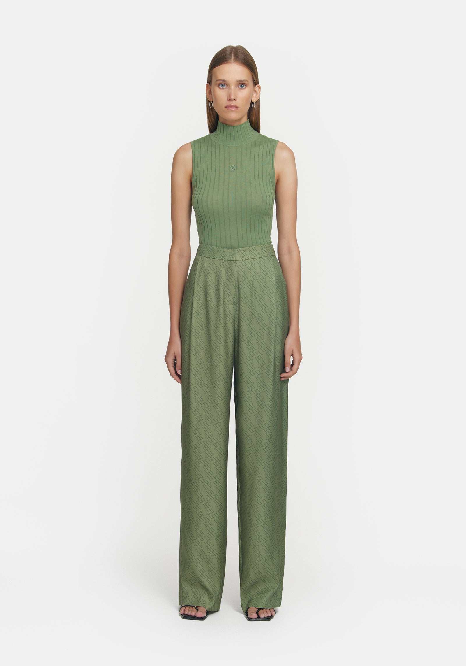 Viktoria and Woods Justice Sleeveless Top Olive Green