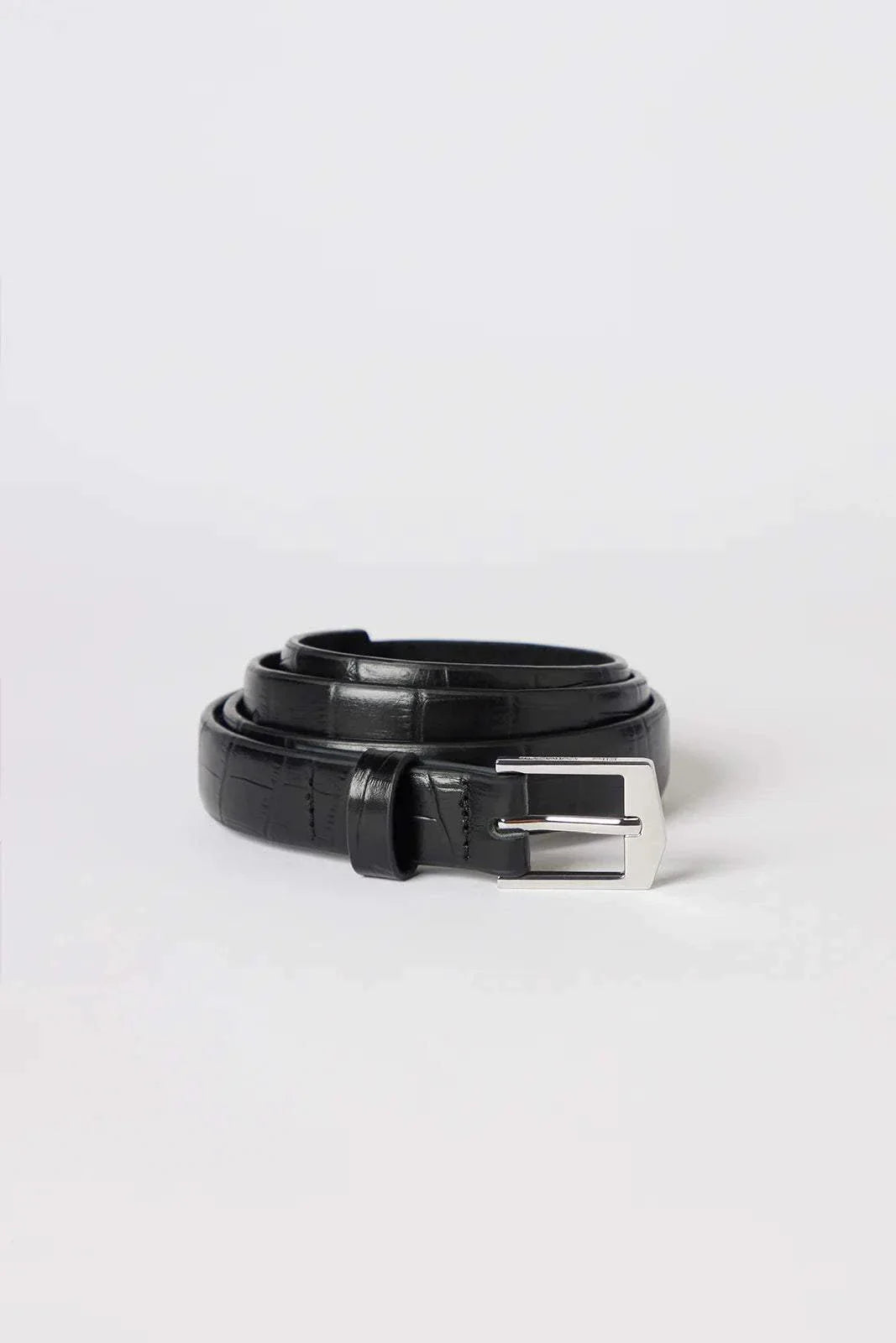 Elka Collective Ida Belt 2.0cm Black Croc