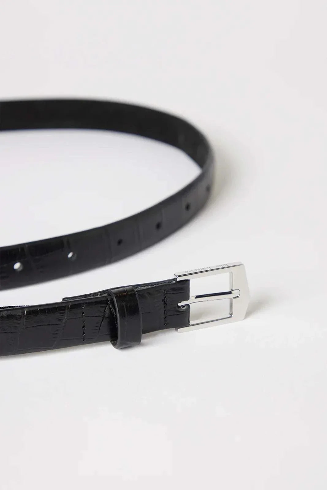 Elka Collective Ida Belt 2.0cm Black Croc