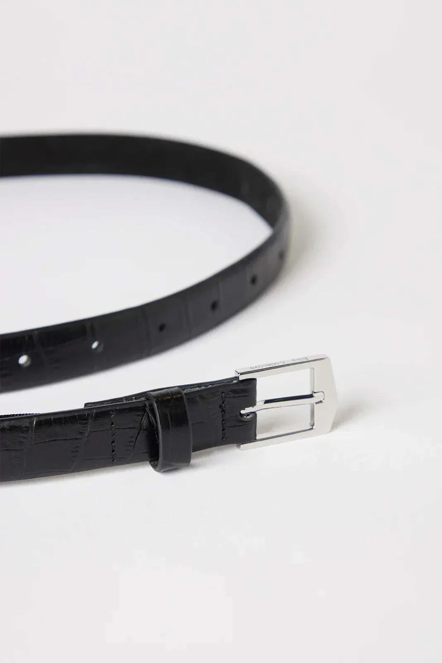 Elka Collective Ida Belt 2.0cm Black Croc
